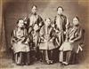 (CHINA & JAPAN) Group of 9 photographs of 19th-century Chinese figures and landscapes, the 3 of Japan were attributed to Beato